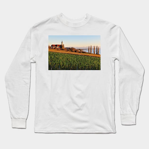 The Baroque Basilica of Birnau - Lake Constance Long Sleeve T-Shirt by holgermader